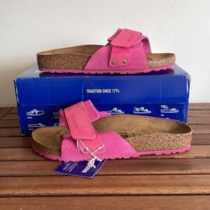 Birkenstock Oita Suede Leather Sandal Fuchsia Tulip EU 40/US Women Size 9